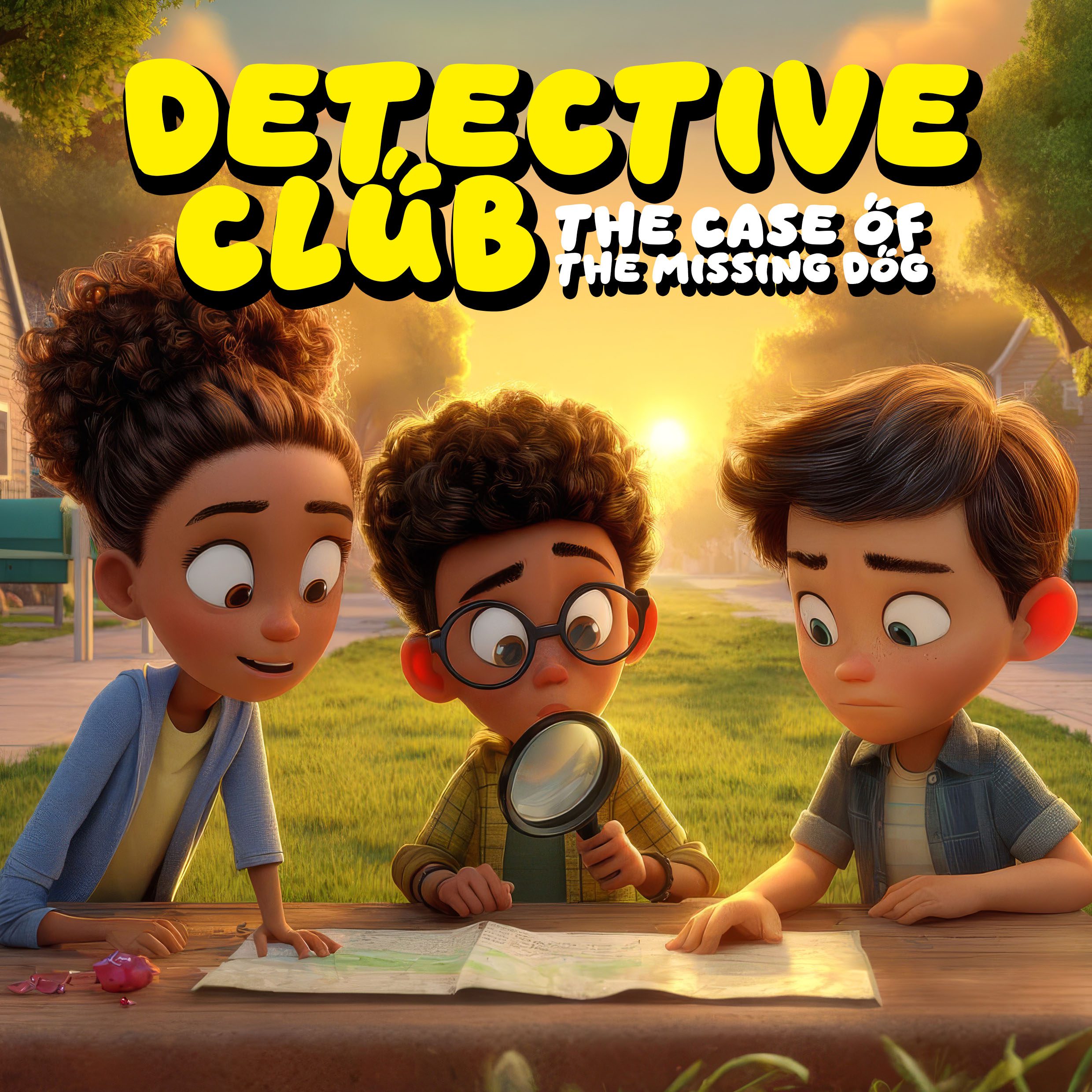 Detective Club printable adventure game cover - The Case of the Missing Dog