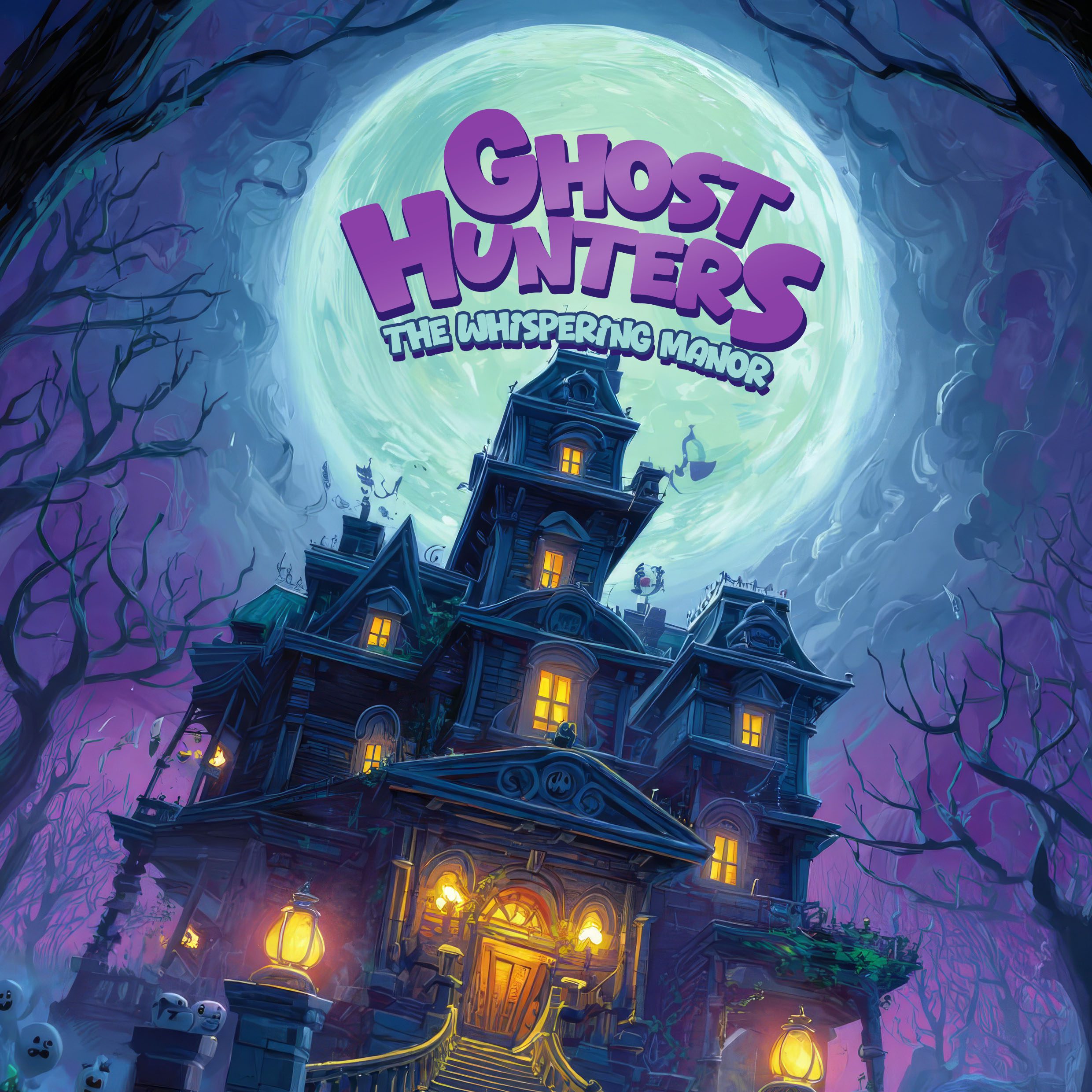 Ghost Hunters printable adventure game cover - The Whispering Manor
