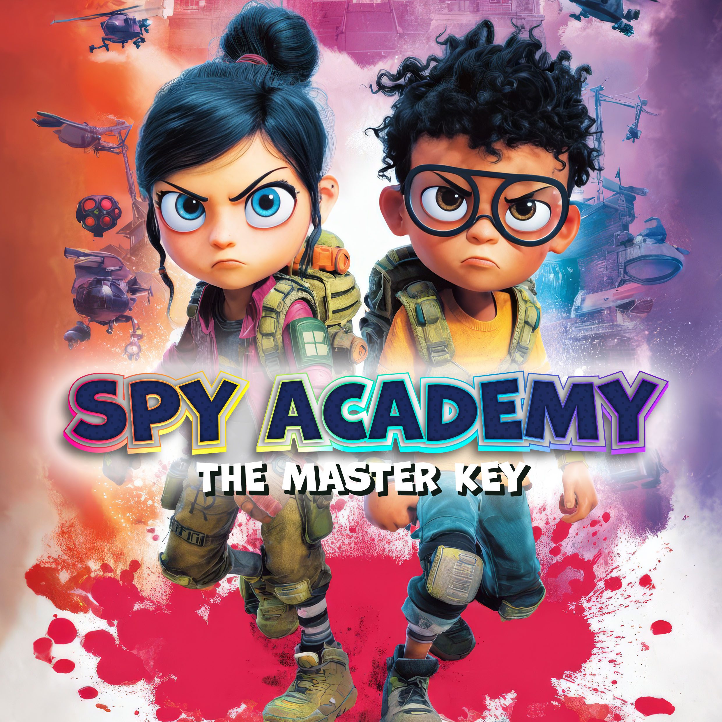 Cover illustration of Spy Academy: The Master Key, a printable puzzle game for kids ages 8–12