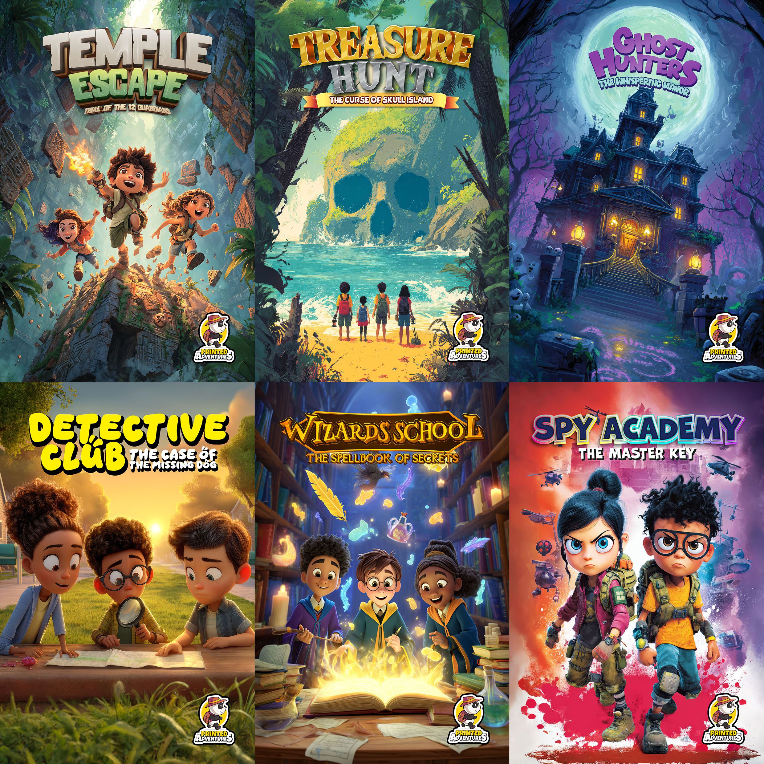 Adventure Bundle: 6 Printable Escape Games for Kids and Families