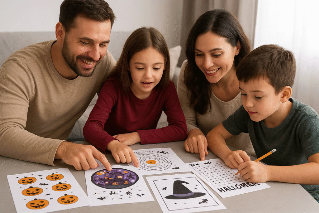 printable Halloween games