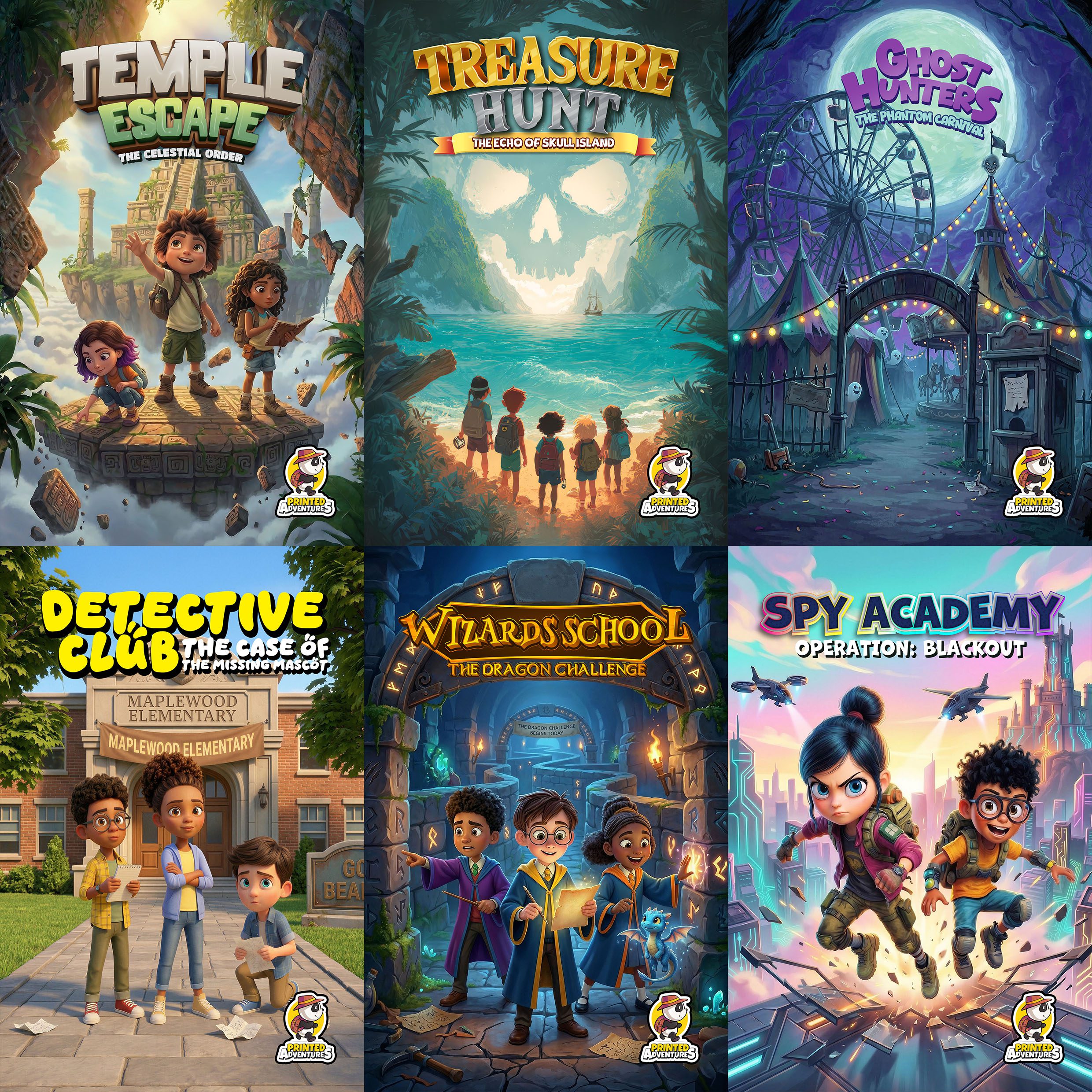 Season 2 Adventure Bundle: 6 New Printable Games
